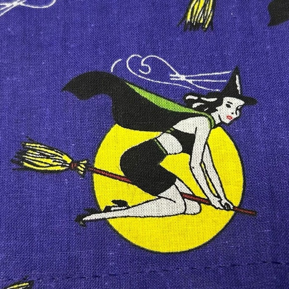 AMERICAN VINTAGE | Box Seat Halloween Witch on a Broom Boxer - Indigo - Sz Med - Picture 13 of 13